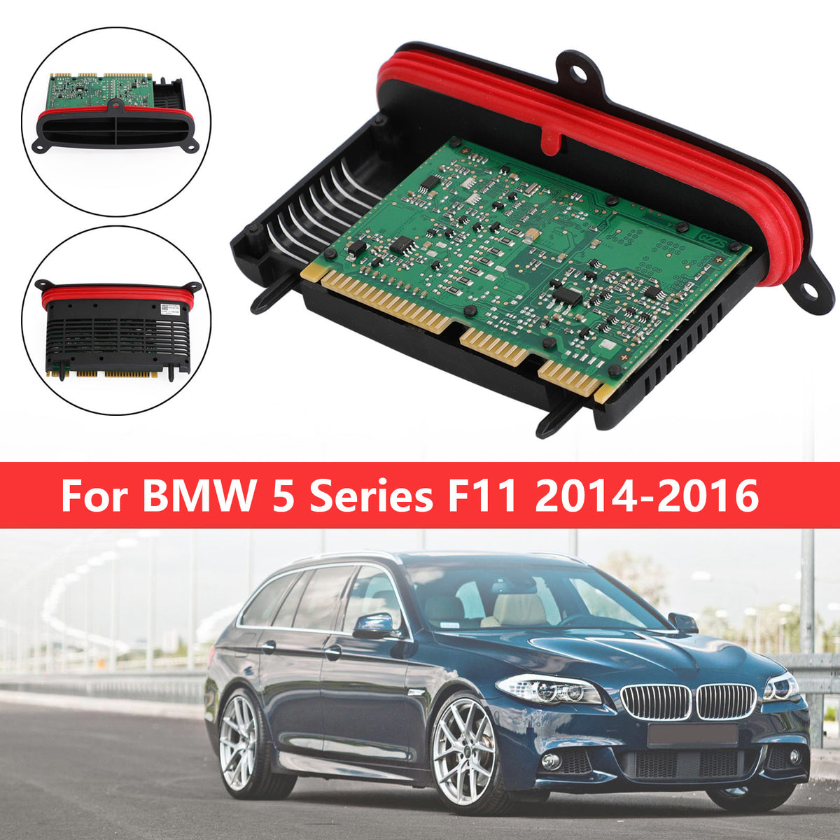 2014-2016 BMW 5 Series F11 HID Xenon Headlight TMS Driver Module 63117355073