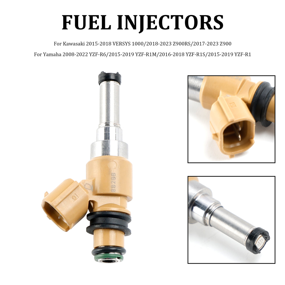 Yamaha YZF R1 R6 49033-0034 297500-0640 Fuel Injectors 2C0-13761-00-00