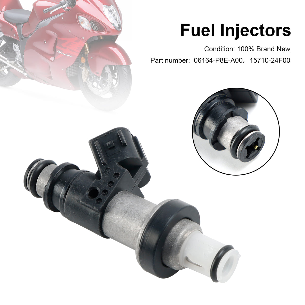 Suzuki GSX-R750 GSX-R600 GSX1300R 06164-P8E-A00 15710-24F00 Fuel Injectors
