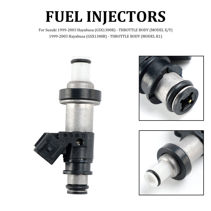Suzuki GSX-R750 GSX-R600 GSX1300R 06164-P8E-A00 15710-24F00 Fuel Injectors