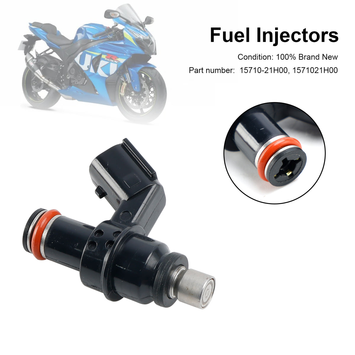 Suzuki GSXR1000 2007-2016 GSX1300R 2008-2020 15710-21H00 Fuel Injectors 1571021H00