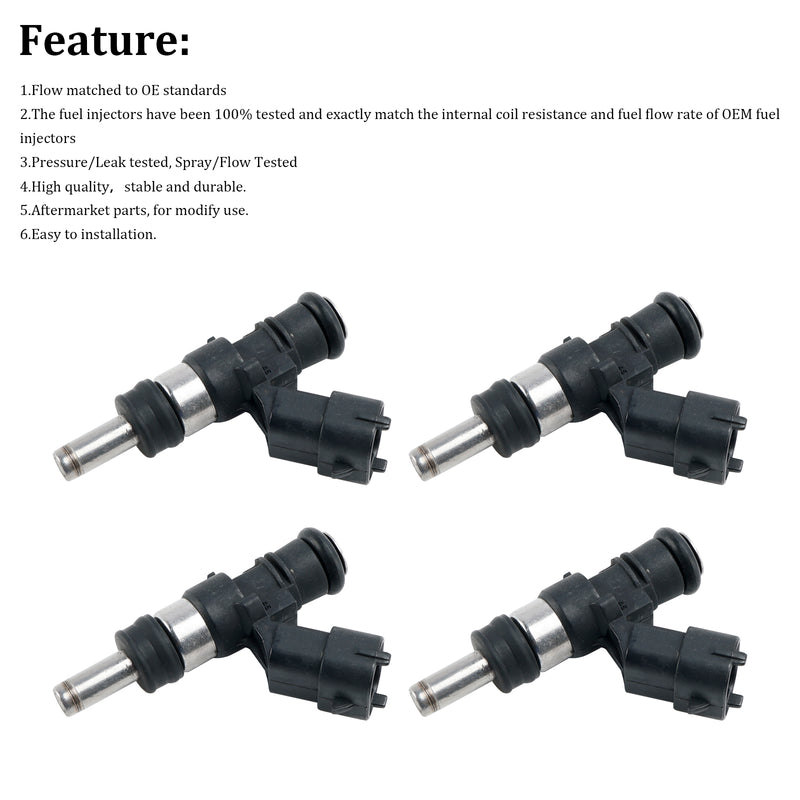 Cummins 4PCS 0444043016 ISX2888173 Fuel Injector 0280158714 0280158701