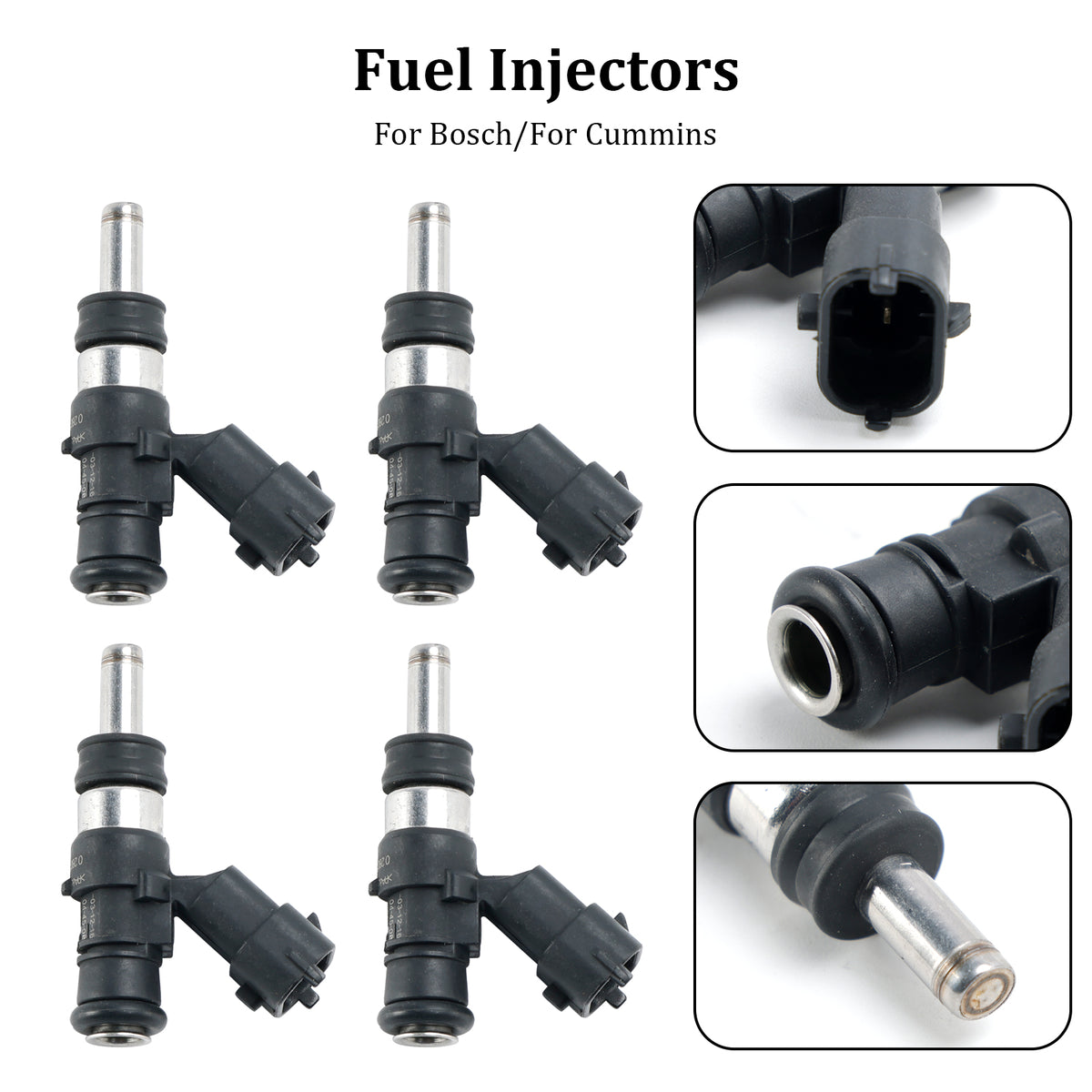 Cummins 4PCS 0444043016 ISX2888173 Fuel Injector 0280158714 0280158701
