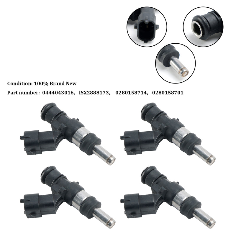 Cummins 4PCS 0444043016 ISX2888173 Fuel Injector 0280158714 0280158701