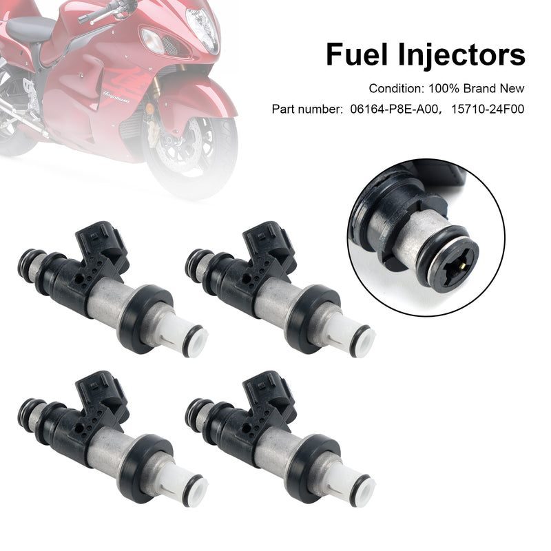 Suzuki GSX-R750 GSX-R600 GSX1300R 4PCS 06164-P8E-A00 15710-24F00 Fuel Injectors