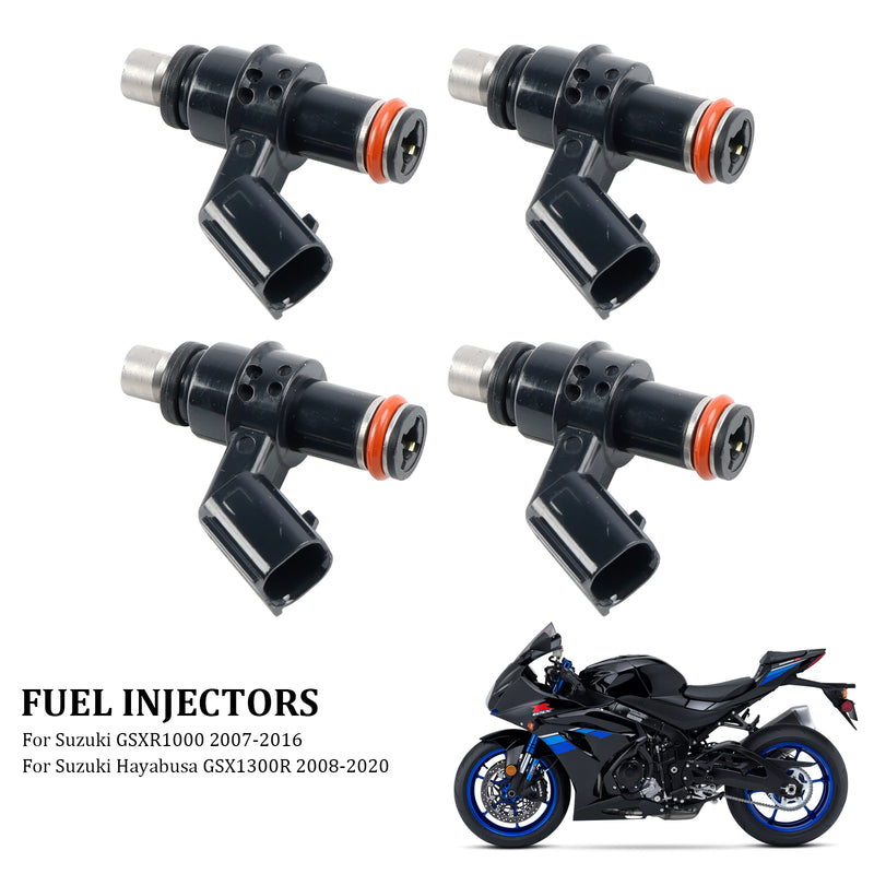 Suzuki GSXR1000 2007-2016 GSX1300R 2008-2020 4PCS 15710-21H00 Fuel Injectors 1571021H00