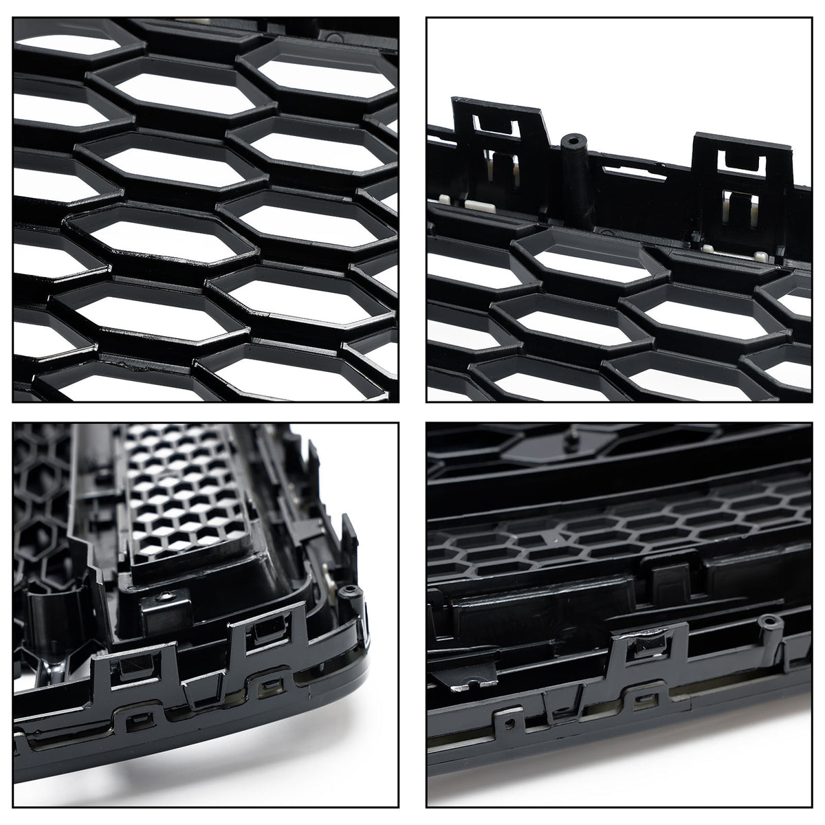 2016-2018 Audi A6 S6 C7 Black RS6 Style Honeycomb Mesh Front Grill