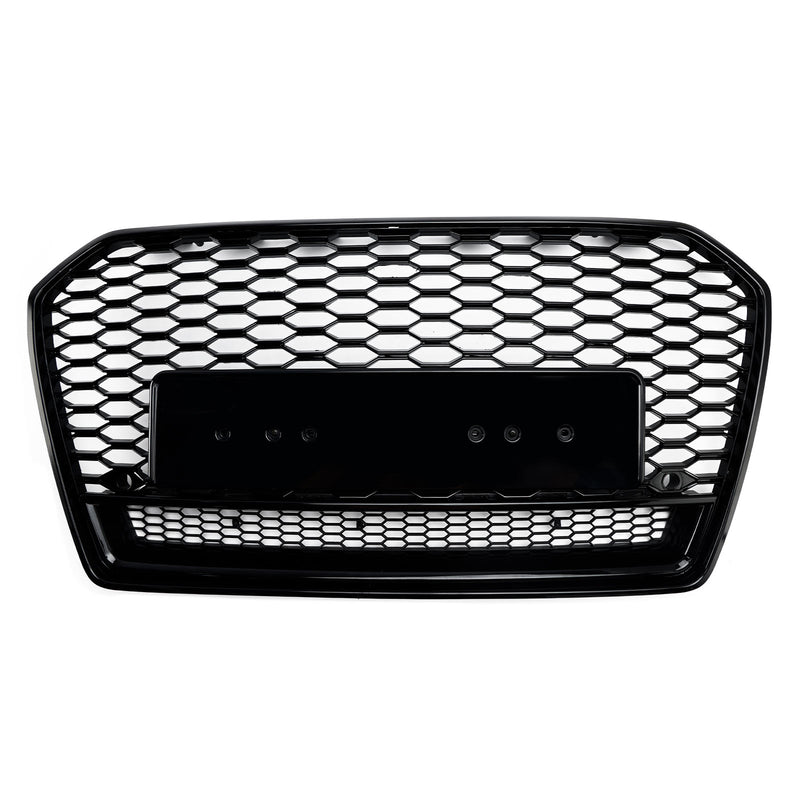 2016-2018 Audi A6 S6 C7 Black RS6 Style Honeycomb Mesh Front Grill