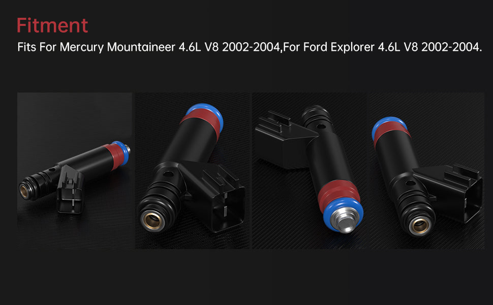 Ford Explorer 2002-2004 fit Mercury Mountaineer 8PCS Fuel Injectors 1L2E-D4A