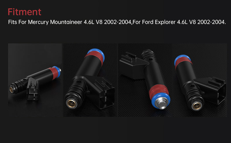 Ford Explorer 2002-2004 fit Mercury Mountaineer 8PCS Fuel Injectors 1L2E-D4A