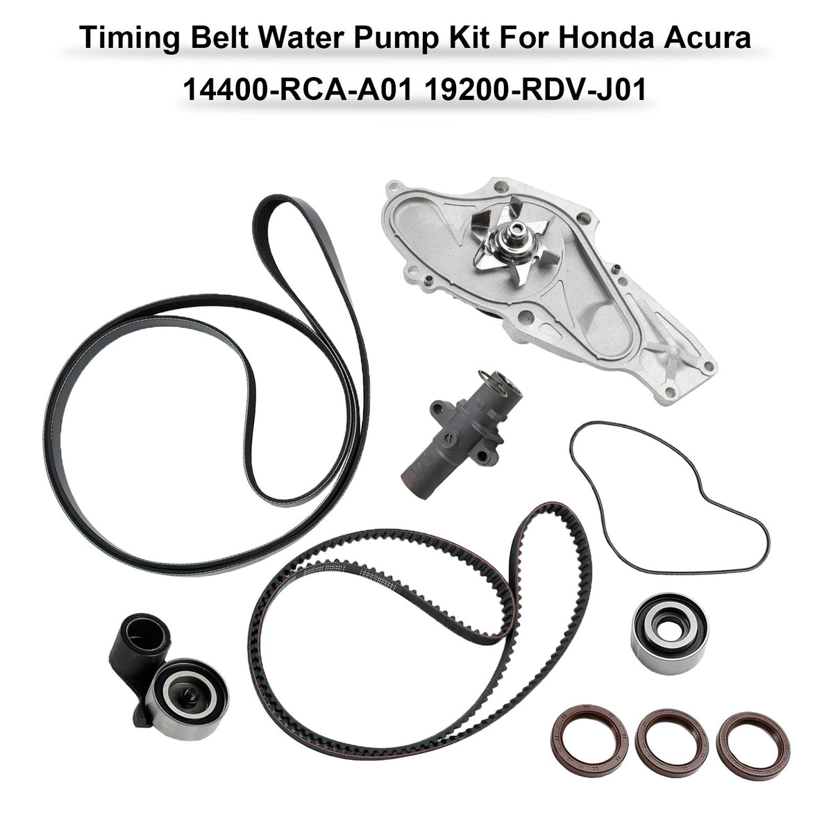Timing Belt Water Pump Kit For Honda Acura 14400-RCA-A01 19200-RDV-J01