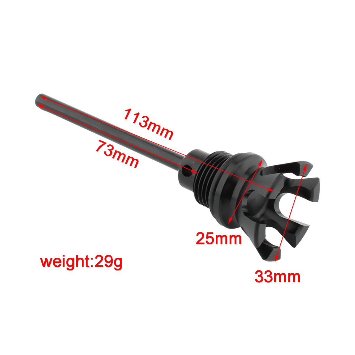 Softail Road Glide Electra Glide 1105-0022 Black Oil Dipstick Tank Cap Plug