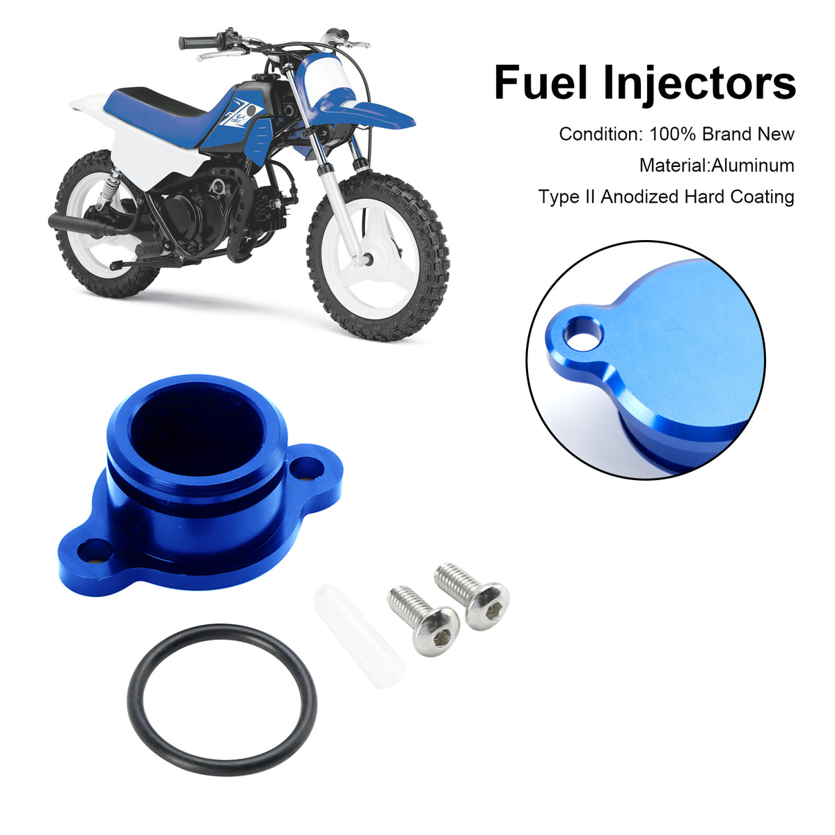 YAMAHA PW50 PW80 ALL Blue Oil Injection Pump Delete Block Off Plug