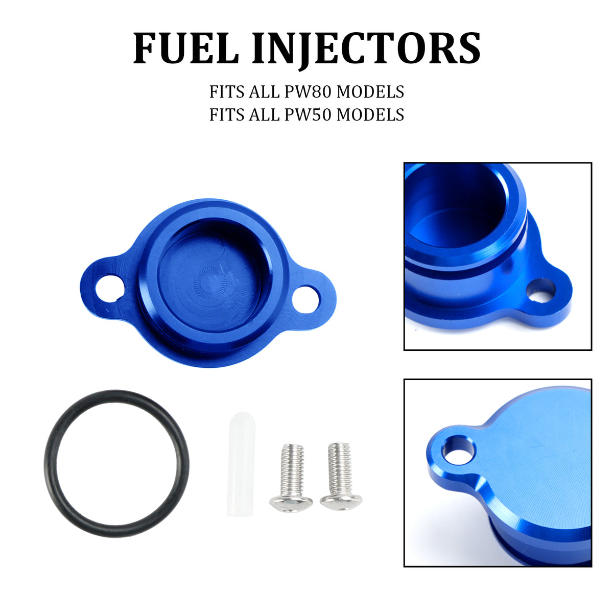 YAMAHA PW50 PW80 ALL Blue Oil Injection Pump Delete Block Off Plug