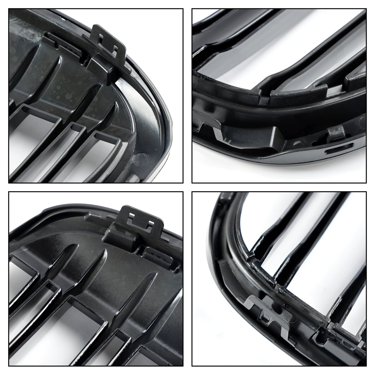 BMW X1 F48 F49 2016-2019 2PCS Gloss Black Front Kidney Grill