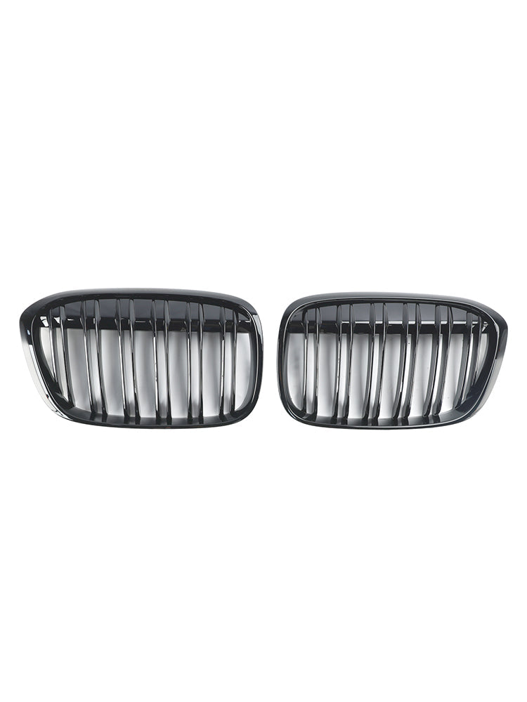 2016-2019 BMW X1 F48 F49 2PCS Gloss Black Front Kidney Grill