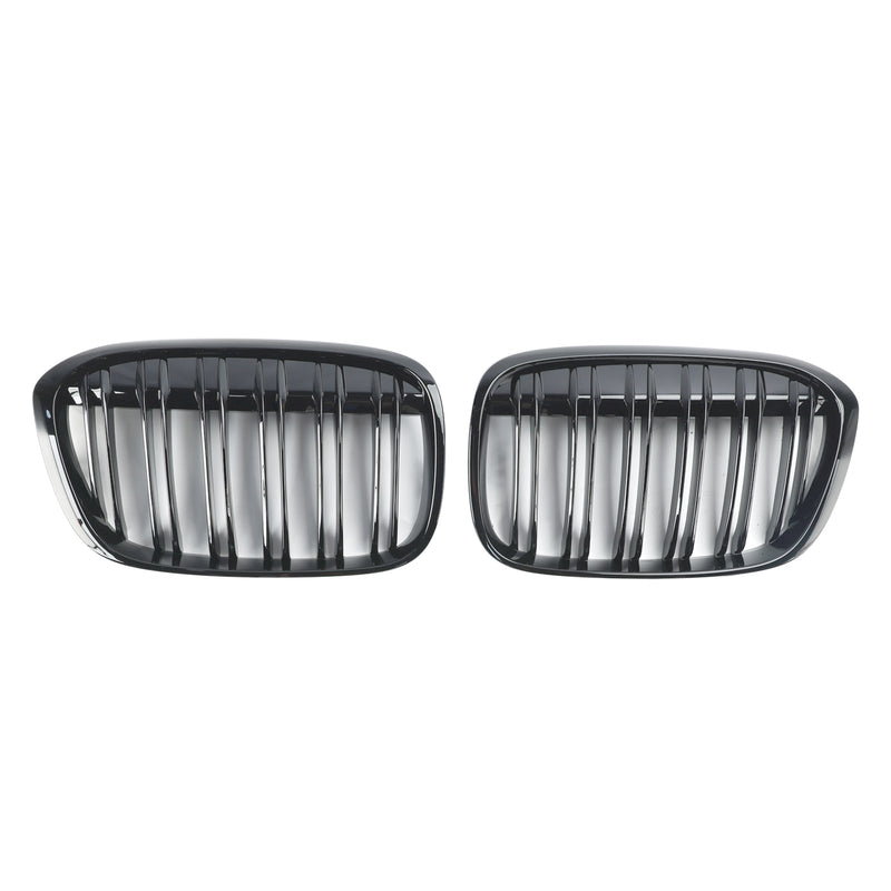 BMW X1 F48 F49 2016-2019 2PCS Gloss Black Front Kidney Grill