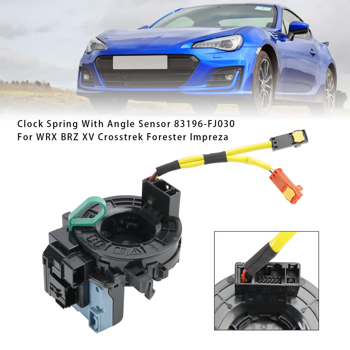 Clock Spring With Angle Sensor 83196-FJ030 For WRX BRZ XV Crosstrek Forester