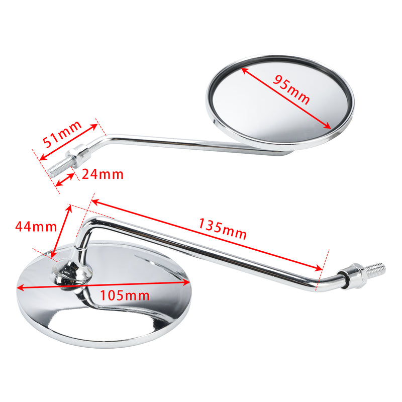 Honda S90 CL90 CL70 CB100 CL100 CB125 88120-028-600 88110-028-600 Mirror Set
