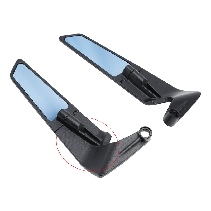 Yamaha MT-07 MT-09/SP MT-10 2016-2024 Rearview Winglet Mirrors Pair Blue