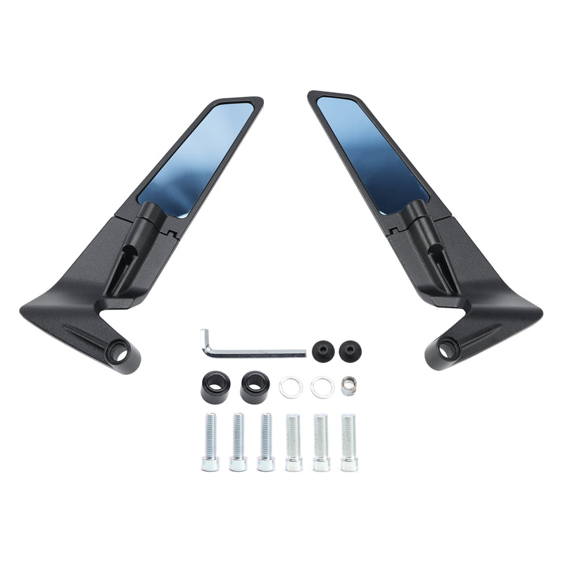 Yamaha MT-07 MT-09/SP MT-10 2016-2024 Rearview Winglet Mirrors Pair Blue
