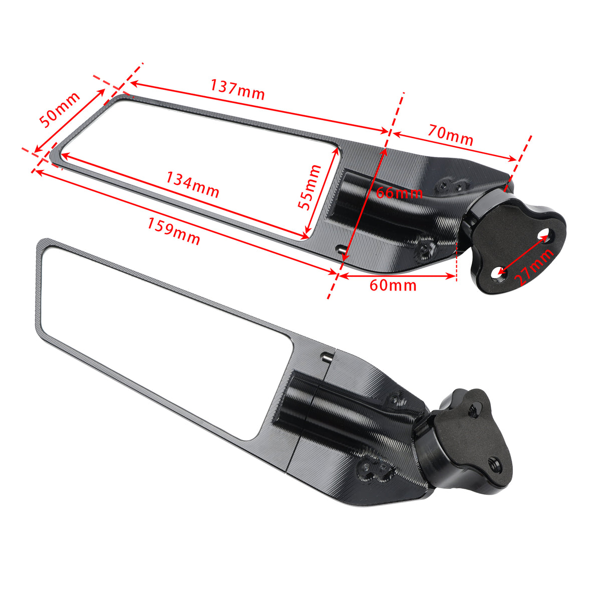 BMW S 1000 RR S1000RR 2009-2018 CNC Aluminum Winglet Mirror Wing Mirror