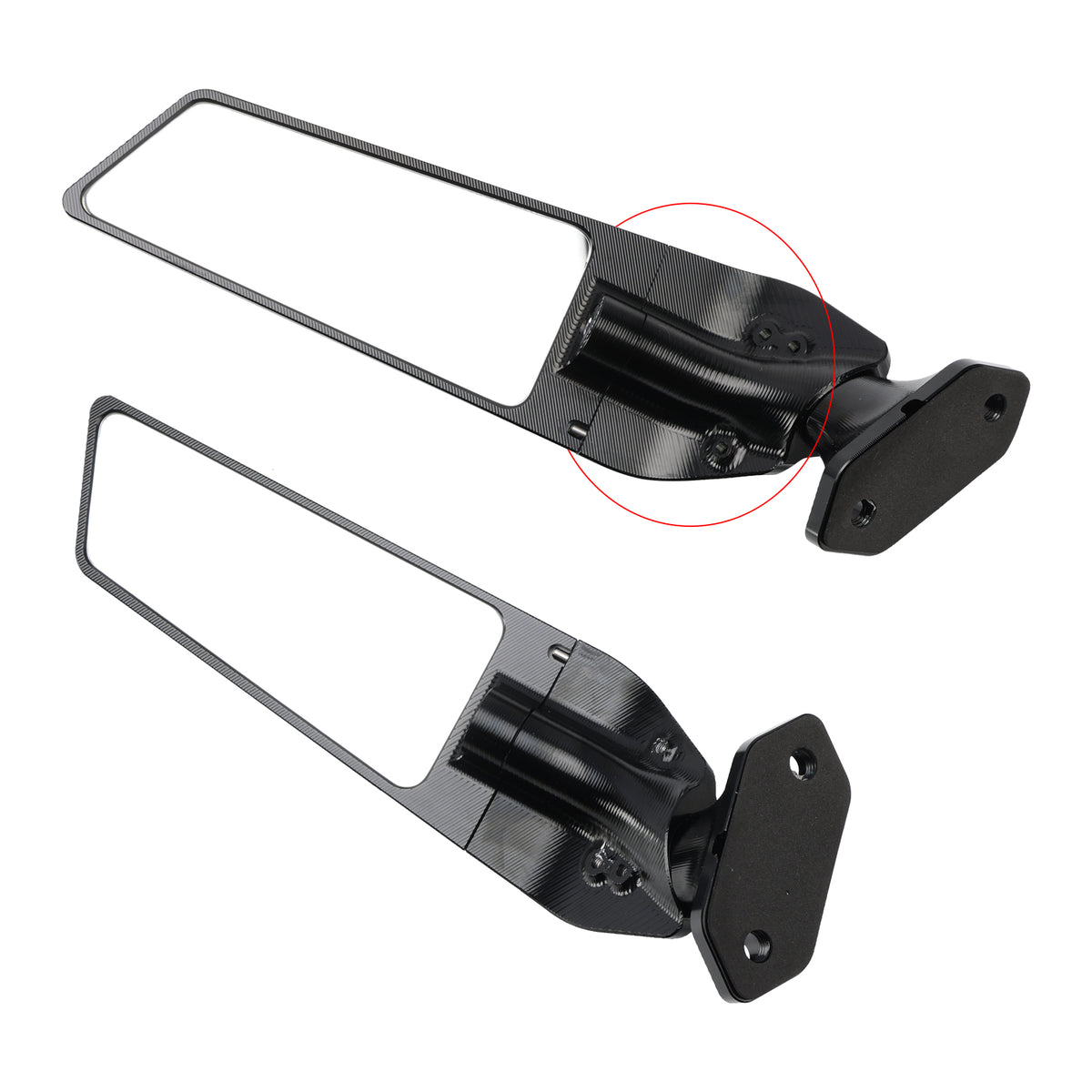 Kawasaki Ninja 400 650 2018-2024 CNC Aluminum Winglet Mirror Wing Mirror
