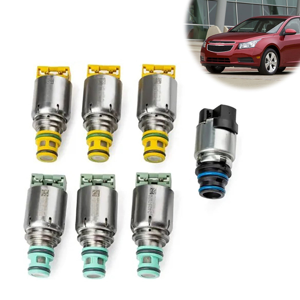 7PCS 6T40E 6T45E 6T30E Transmission Solenoid Kit For BUICK Chevy Cruze