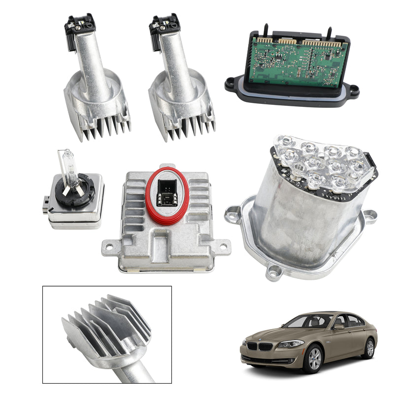 2011-2013 BMW 5 Series 528i 535i Xenon Ballast Bulb LED Module Diode Kit RH