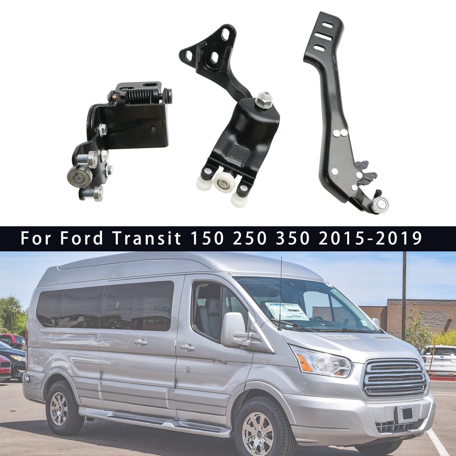 2015-2019 Transit 150 250 350 3PCS Right Side Sliding Door Hinge Roller BK3Z1525028A