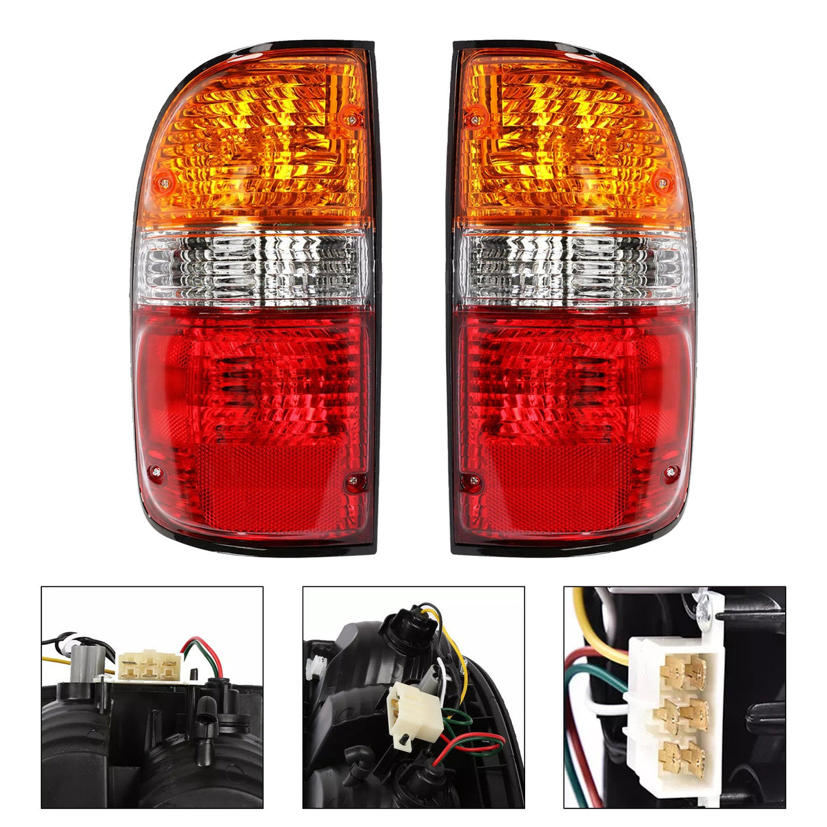 Toyota Tacoma 2001-2004 2PCS Rear Tail Lights Lamps W/Bulbs