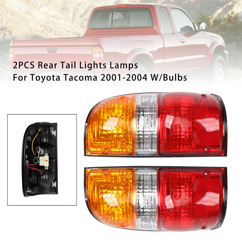 Toyota Tacoma 2001-2004 2PCS Rear Tail Lights Lamps W/Bulbs