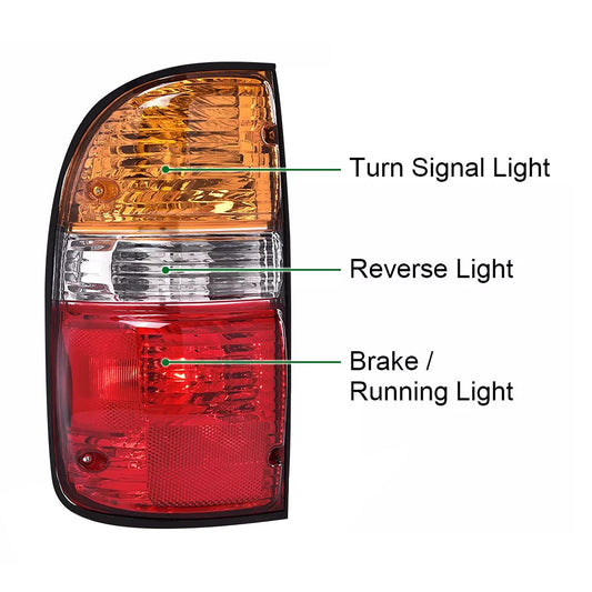 Toyota Tacoma 2001-2004 2PCS Rear Tail Lights Lamps W/Bulbs