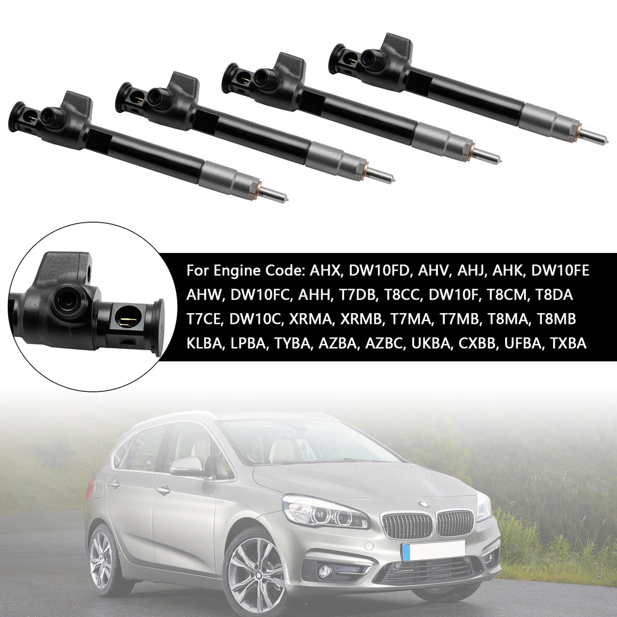 Delphi Diesel 4PCS Fuel Injector 28388960 9674984080 28602948