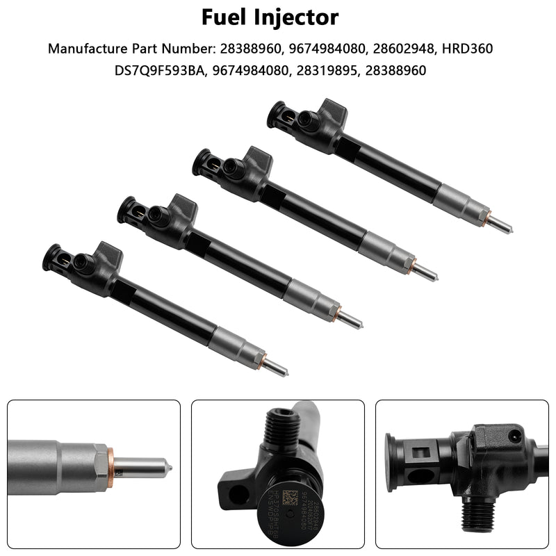 Delphi Diesel 4PCS Fuel Injector 28388960 9674984080 28602948