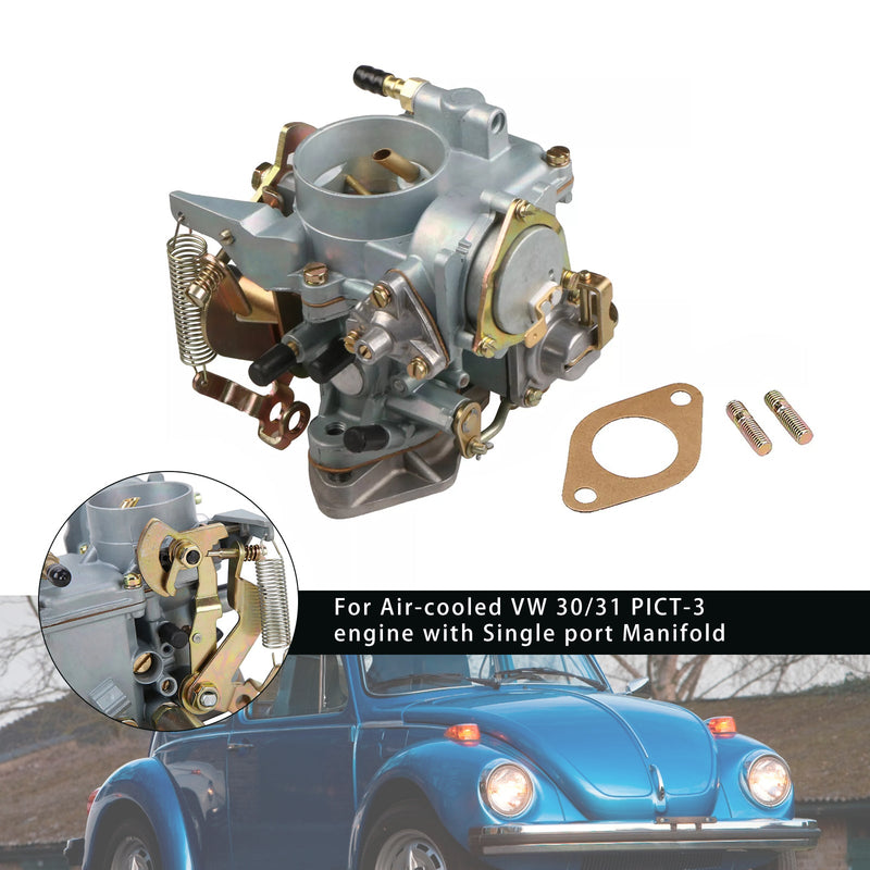 VW Beetle 30/31 PICT-3 Type 1&2 Bug Bus Ghia W/ Gasket Carburetor 113129029A