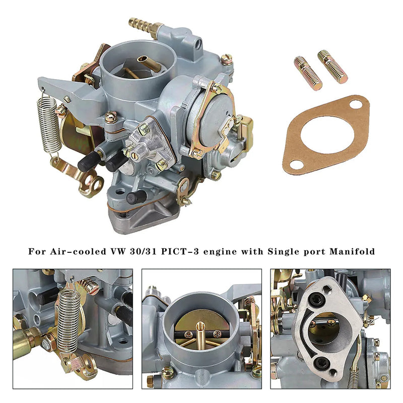 Carburetor 113129029A For VW Beetle 30/31 PICT-3 Type 1&2 Bug Bus Ghia W/ Gasket