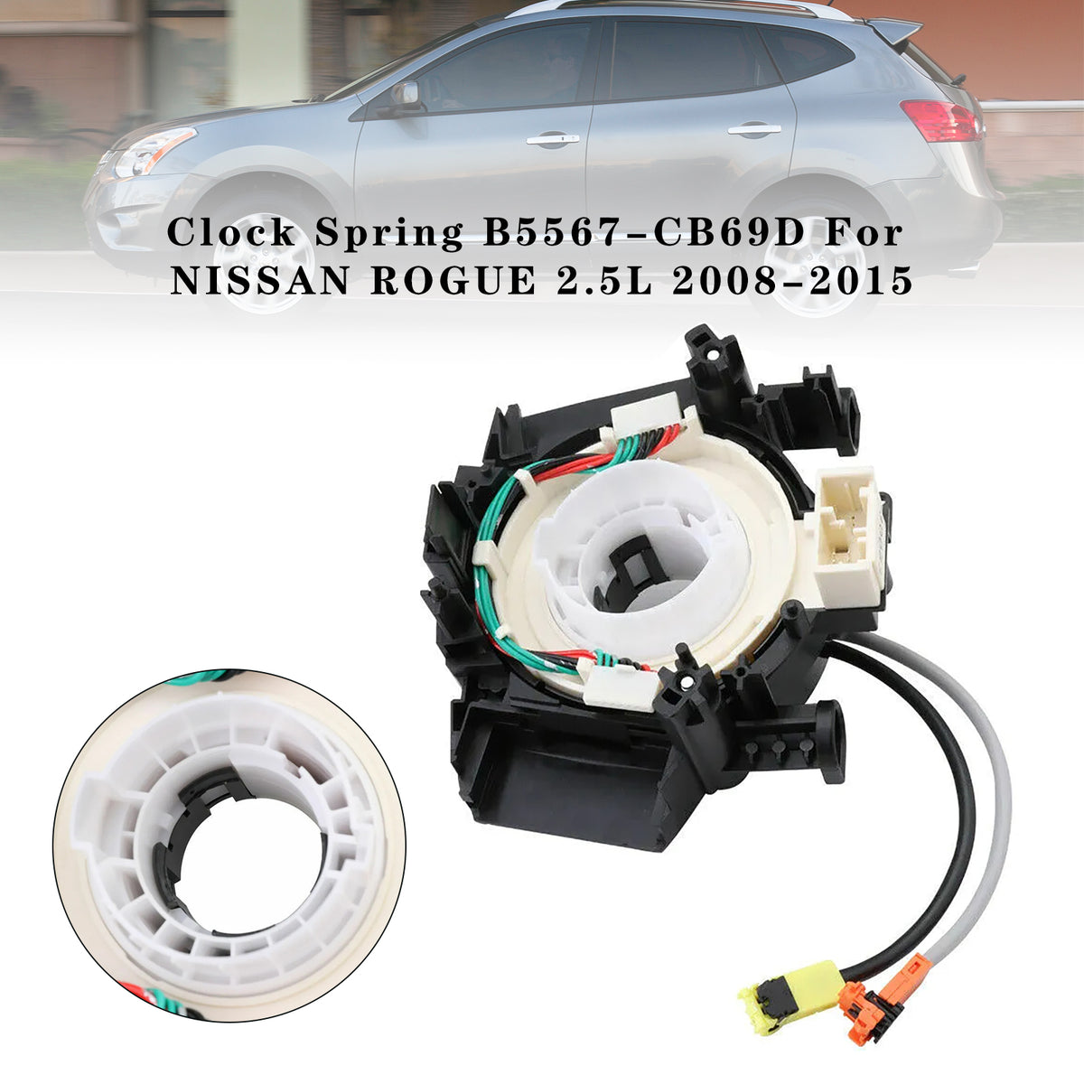 NISSAN ROGUE 2.5L 2008-2015 Clock Spring B5567-CB69D