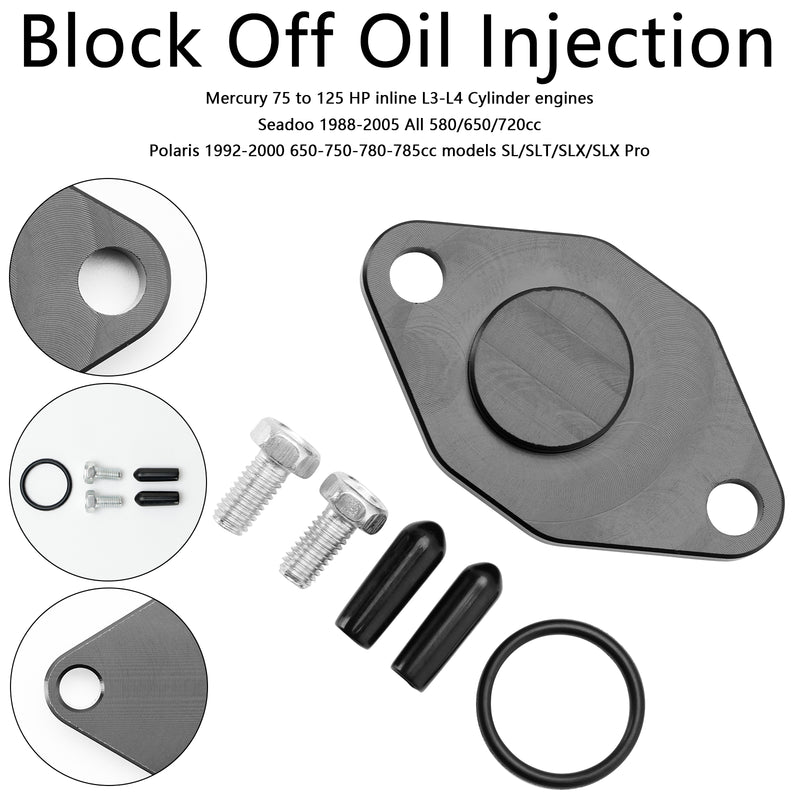 Mercury 1975-1990-100-115-125 HP Seadoo 1988-2005 420212 Block Off Oil Injection