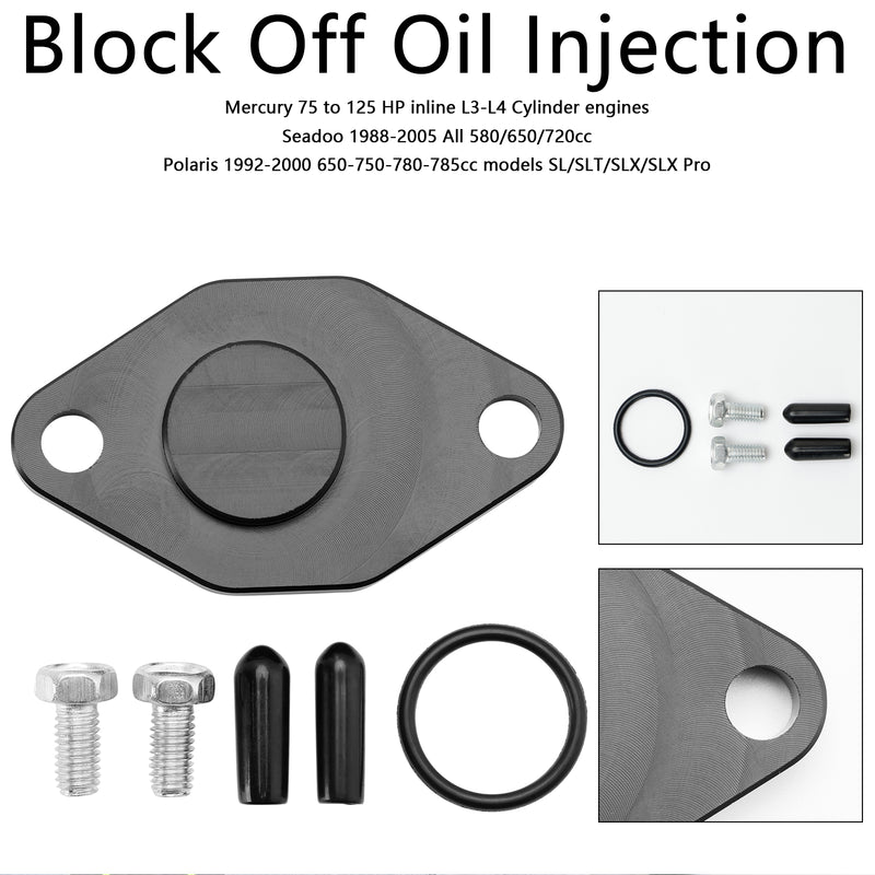 Mercury 1975-1990-100-115-125 HP Seadoo 1988-2005 420212 Block Off Oil Injection