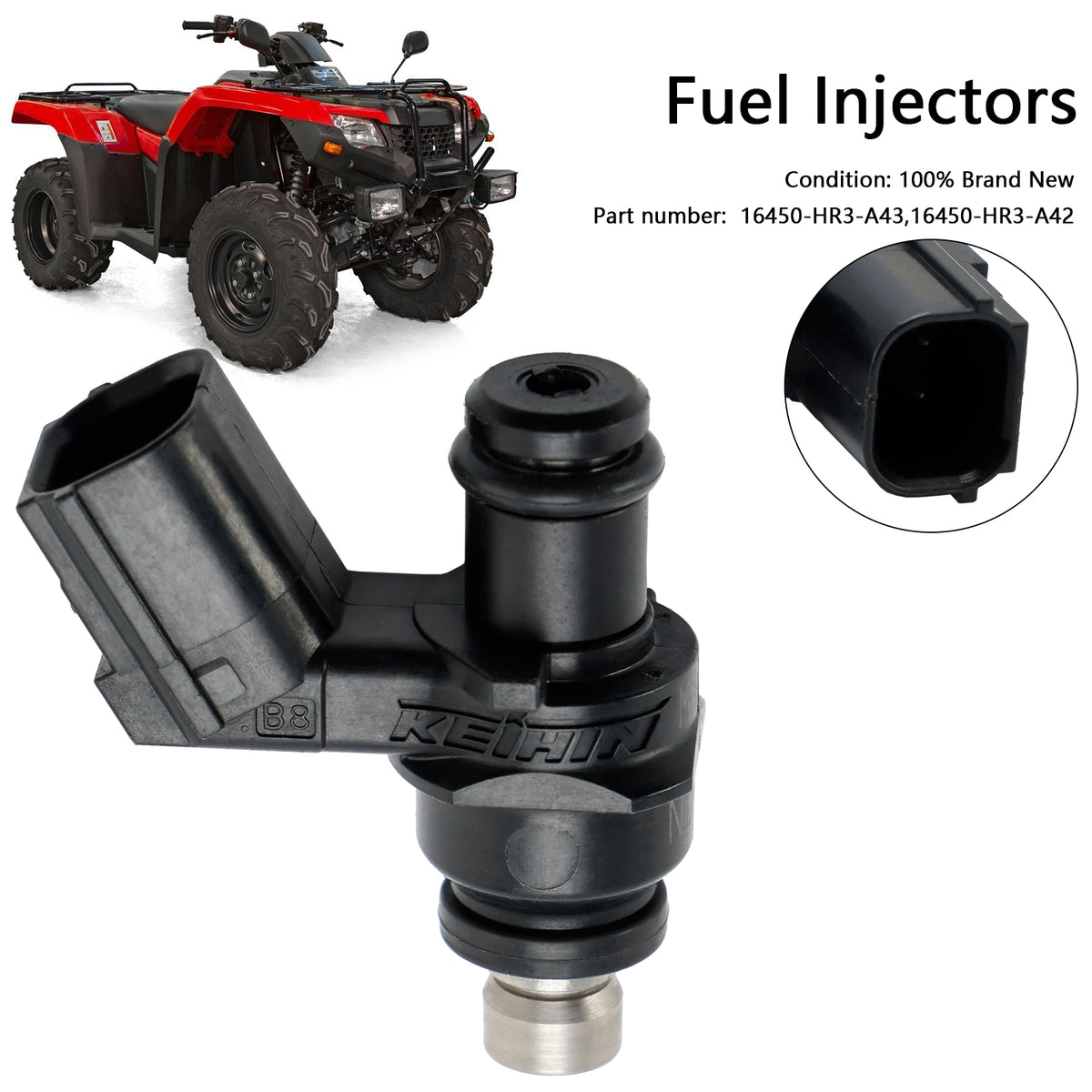 eman 500 16450-HR3-A43 Fuel Injector 16450-HR3-A42 for Honda TRX420 TRX500