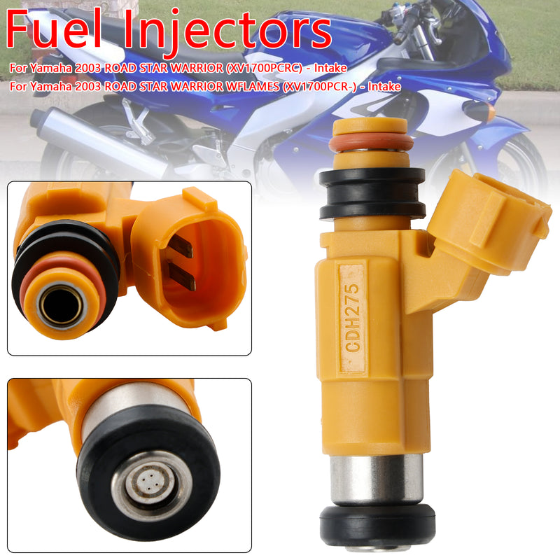 Yamaha FJR1300 Road Star Warrior XV1700 Fuel Injectors 5FL-13761-00-00