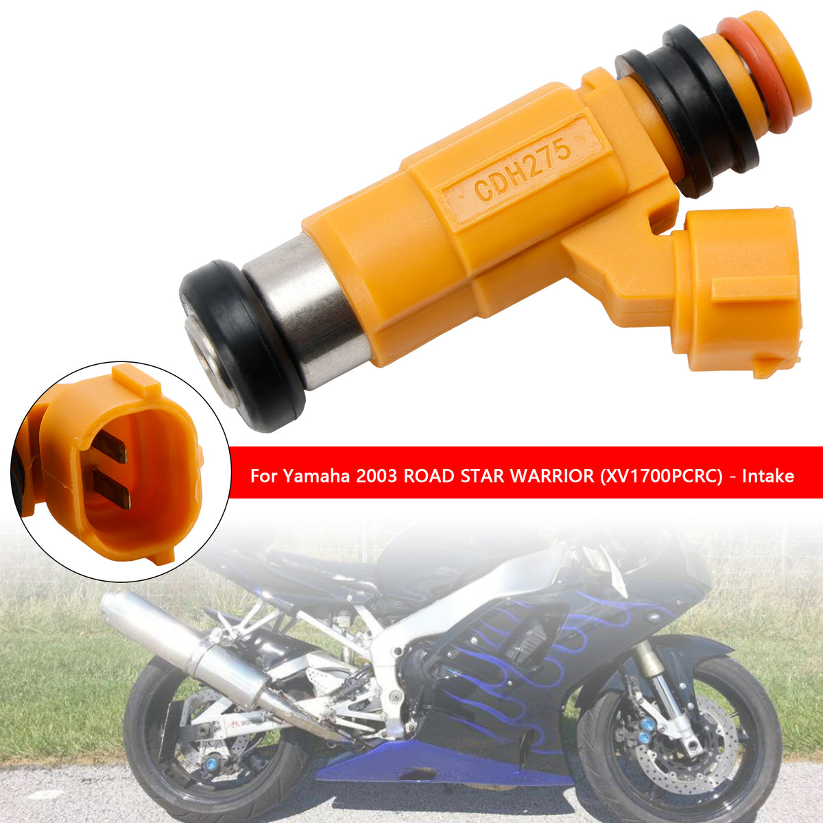 Yamaha FJR1300 Road Star Warrior XV1700 Fuel Injectors 5FL-13761-00-00