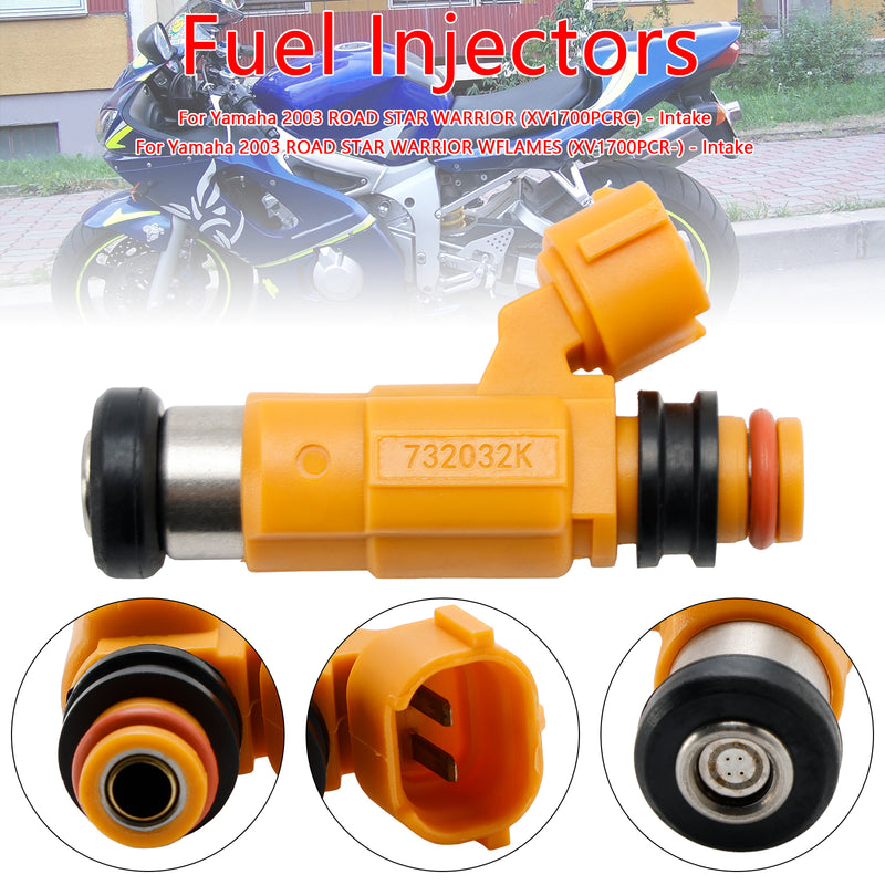 Yamaha FJR1300 Road Star Warrior XV1700 Fuel Injectors 5FL-13761-00-00