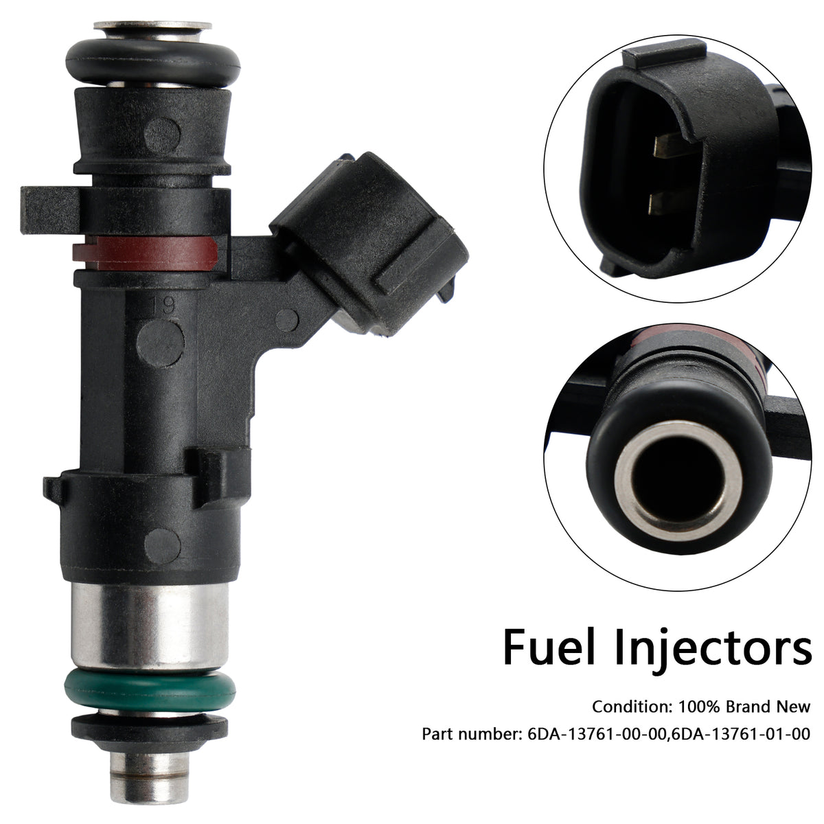 Yamaha Outboard 150 175 200 HP 6DA-13761-00-00 Fuel Injector 6DA-13761-01