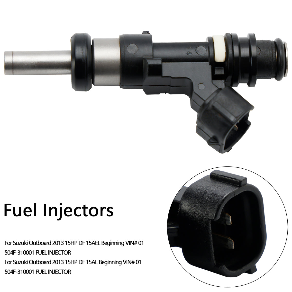 Suzuki Outboard DF 15HP 9.9HP 20HP 15710-89L00 Fuel Injector