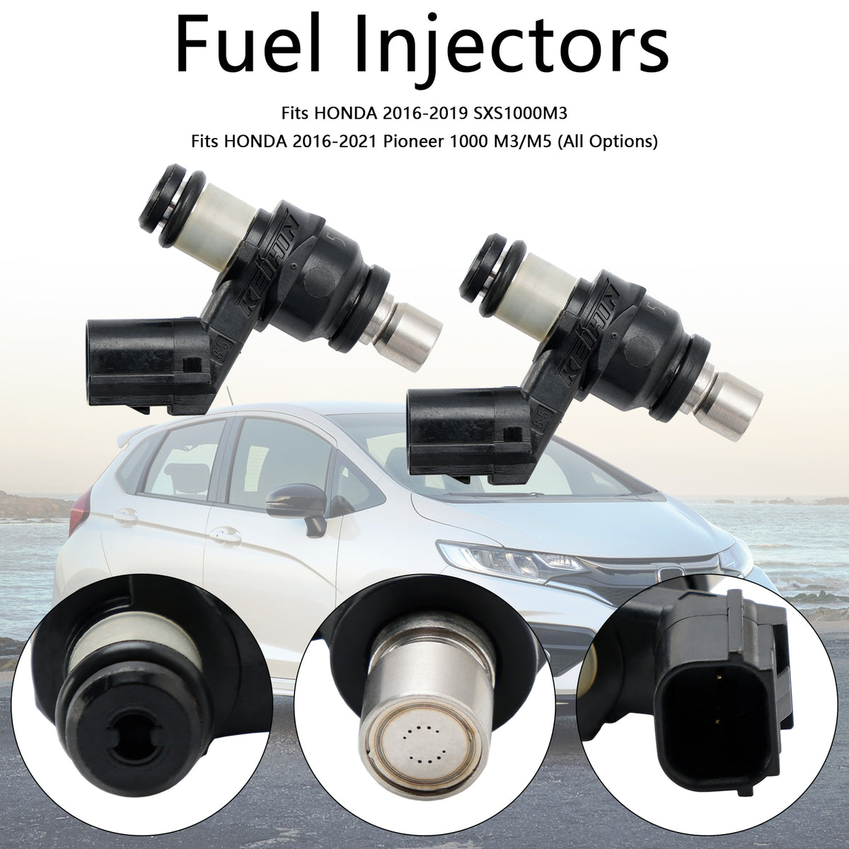 HONDA PIONEER 1000 SXS1000 M3 M5 2PCS 16450-HL4-003 16450-HL4-013 Fuel Injectors