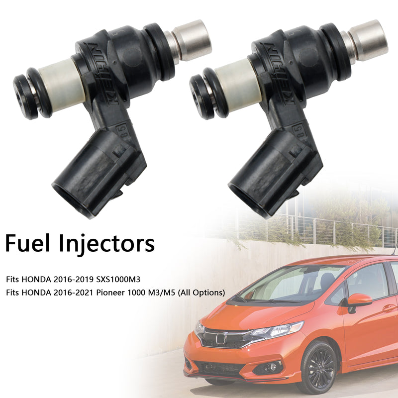 HONDA PIONEER 1000 SXS1000 M3 M5 2PCS 16450-HL4-003 16450-HL4-013 Fuel Injectors
