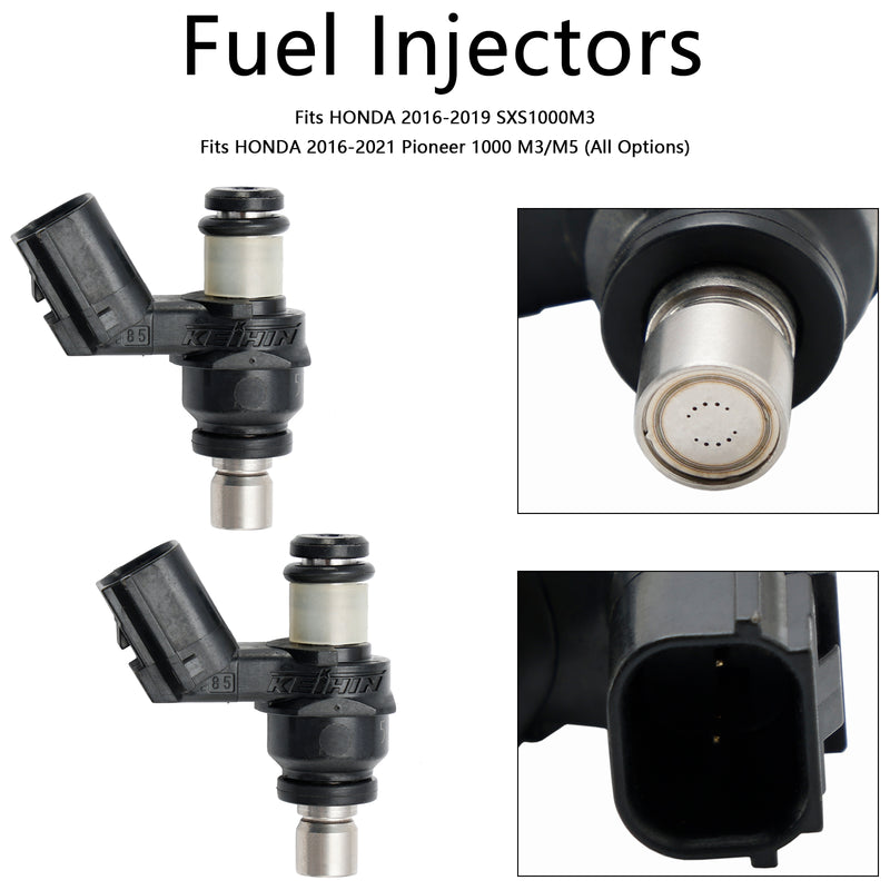 HONDA PIONEER 1000 SXS1000 M3 M5 2PCS 16450-HL4-003 16450-HL4-013 Fuel Injectors