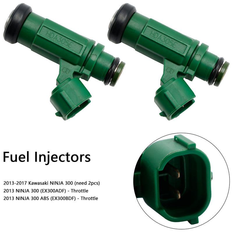 Kawasaki Versys-X 300 2017-2022 Ninja 300 2013-2017 2PCS 49033-0558 Fuel Injector